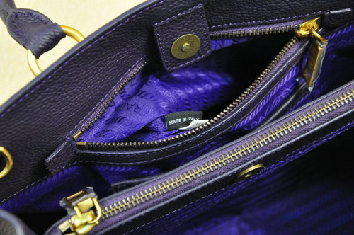 2014 Prada grainy calfskin tote bag BN2533 dark purple